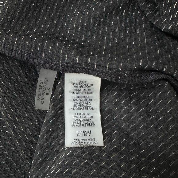 Calvin Klein metallic gold trim asymmetrical top blouse - Picture 5 of 9